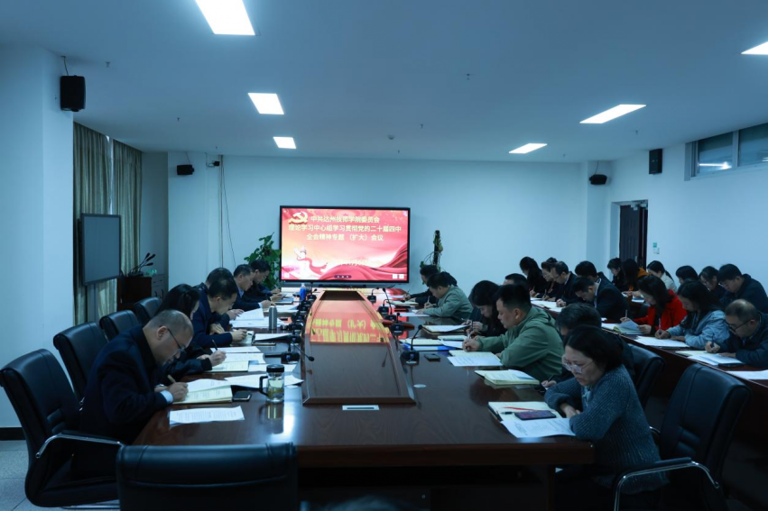 学院召开学习贯彻党的二十届四中全会精神专题会议